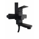 Coloana de dus Mixxus KUB-009-J NEGRU, 120 cm baterie si para, monocomanda, furtun flexibil