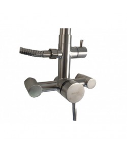Coloana de dus Mixxus SAS-003-J, telescopica, 120 cm baterie si para, monocomanda, furtun flexibil