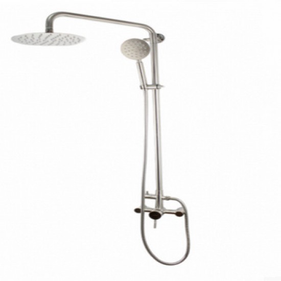 Coloana de dus Mixxus SAS-003-J, telescopica, 120 cm baterie si para, monocomanda, furtun flexibil