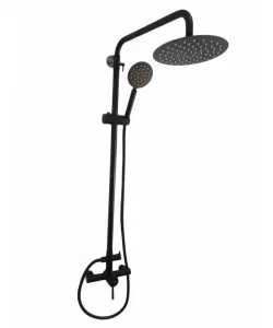 Coloana de dus MIXXUS SUS-003-J BLACK 20 cm baterie si para, monocomanda, furtun flexibil Coloana de dus MIXXUS SUS-003-J BLACK 20 cm baterie si para, monocomanda, furtun flexibil