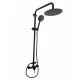 Coloana de dus MIXXUS SUS-003-J BLACK 20 cm baterie si para, monocomanda, furtun flexibil Coloana de dus MIXXUS SUS-003-J BLACK 20 cm baterie si para, monocomanda, furtun flexibil