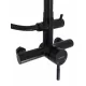 Coloana de dus MIXXUS SUS-003-J BLACK 20 cm baterie si para, monocomanda, furtun flexibil Coloana de dus MIXXUS SUS-003-J BLACK 20 cm baterie si para, monocomanda, furtun flexibil