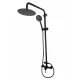 Coloana de dus MIXXUS SUS-003-J BLACK 20 cm baterie si para, monocomanda, furtun flexibil Coloana de dus MIXXUS SUS-003-J BLACK 20 cm baterie si para, monocomanda, furtun flexibil
