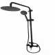 Coloana de dus MIXXUS SUS-003-J BLACK 20 cm baterie si para, monocomanda, furtun flexibil Coloana de dus MIXXUS SUS-003-J BLACK 20 cm baterie si para, monocomanda, furtun flexibil