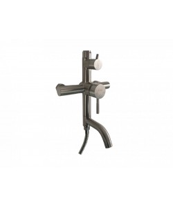 Coloana de dus Mixxus SUS-009-J, 120 cm baterie si para, monocomanda, furtun flexibil