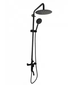 Coloana de dus Mixxus SUS-009-J NEGRU, 120 cm baterie si para, monocomanda, furtun flexibil Coloana de dus Mixxus SUS-009-J NEGRU, 120 cm baterie si para, monocomanda, furtun flexibil