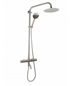 Coloana de dus Mixxus TMO-009-J, 120 cm baterie si para, monocomanda, furtun flexibil