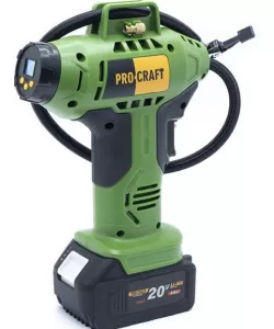 Compresor auto cu acumulator PROCRAFT LK20 , 12L/ min, 18 V, 3200 RPM Compresor auto cu acumulator PROCRAFT LK20 , 12L/ min, 18 V, 3200 RPM