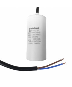 Condensator cu fire CBB60 30µF 45x95mm 450V, Elefant
