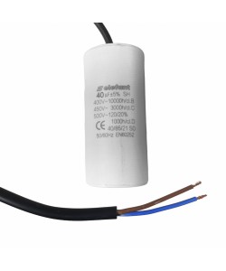 Condensator cu fire CBB60 40µF 45x95mm 450V, Elefant