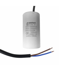 Condensator cu fire CBB60 50µF 50x95mm 450V, Elefant