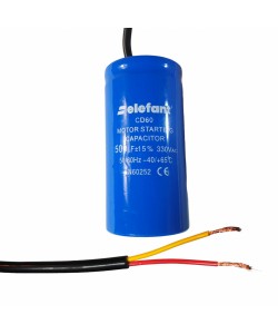 Condensator cu fire CD60 500µF 50x100mm 330V, Elefant
