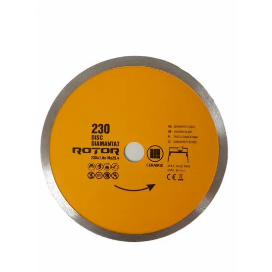 DISC DIAMANTAT 230x1.6x10x25.4 Continuu Rotor