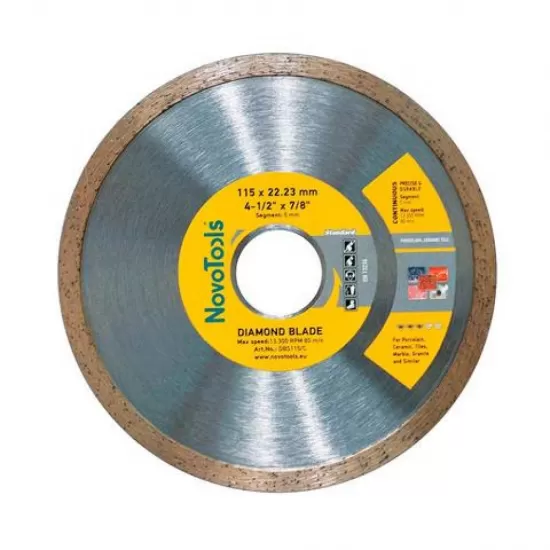 DISC DIAMANTAT Basic 115x5x22.23 Continuu NovoTools DISC DIAMANTAT Basic 115x5x22.23 Continuu NovoTools