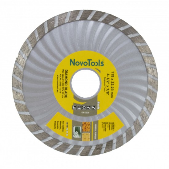 DISC DIAMANTAT Basic 115x7x22.23 Turbo NovoTools