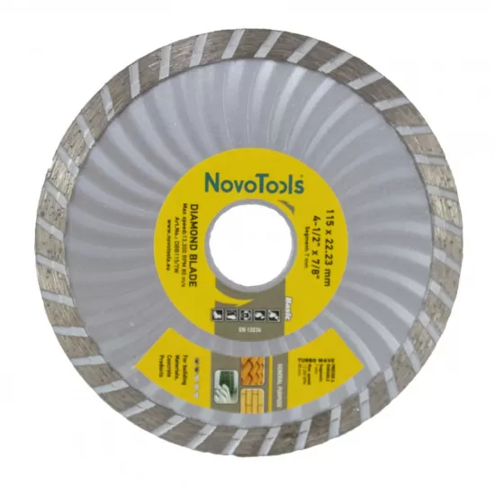 DISC DIAMANTAT Basic 115x7x22.23 Turbo NovoTools DISC DIAMANTAT Basic 115x7x22.23 Turbo NovoTools