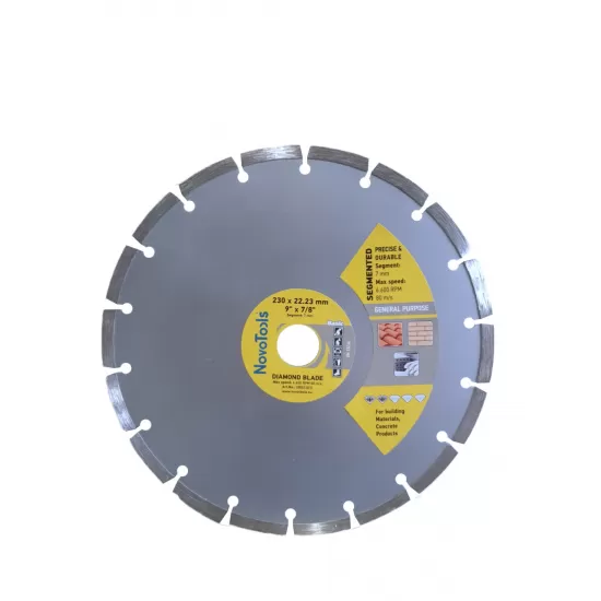 DISC DIAMANTAT Basic 230x7x22.23 Segmentat NovoTools DISC DIAMANTAT Basic 230x7x22.23 Segmentat NovoTools