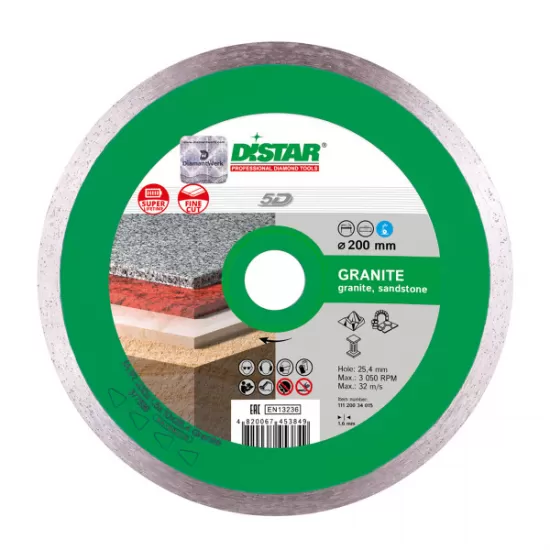 Disc diamantat Distar Granite, lama continua, 200,250,350 mm Ucraina Profesional Disc diamantat Distar Granite, lama continua, 200,250,350 mm Ucraina Profesional