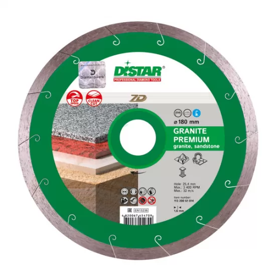Disc diamantat Distar Granite Premium, Taiere Rapida, 200-350 mm Ucraina Profesional Disc diamantat Distar Granite Premium, Taiere Rapida, 200-350 mm Ucraina Profesional