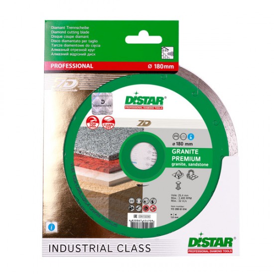 Disc diamantat Distar Granite Premium, Taiere Rapida, 200-350 mm Ucraina Profesional