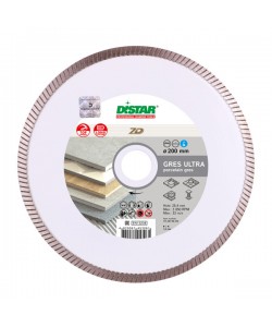 Disc diamantat Distar Gres Ultra, 200 mm, 250 mm ceramica dura, granit, Ucraina Profesional