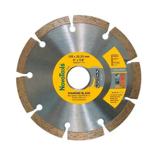 DISC DIAMANTAT Standard 125x7x22.23 Segmentat NovoTools DISC DIAMANTAT Standard 125x7x22.23 Segmentat NovoTools