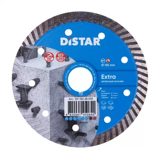 Disc Diamantat Turbo pentru Beton 125X2,2X10X22,23 Disc Diamantat Turbo pentru Beton 125X2,2X10X22,23
