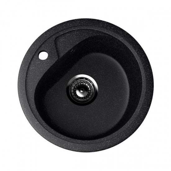 ES-10-308 chiuveta compozit, negru ECOSTONE