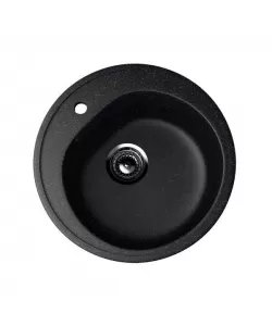 ES-11-308 chiuveta compozit, negru ECOSTONE