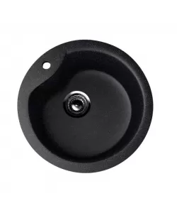 ES-12-308 chiuveta compozit, negru ECOSTONE