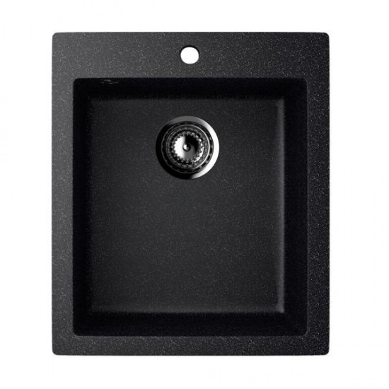 ES-14-308 chiuveta compozit, negru ECOSTONE