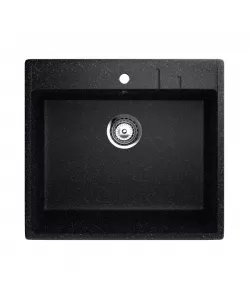 ES-15-308 chiuveta compozit, negru ECOSTONE