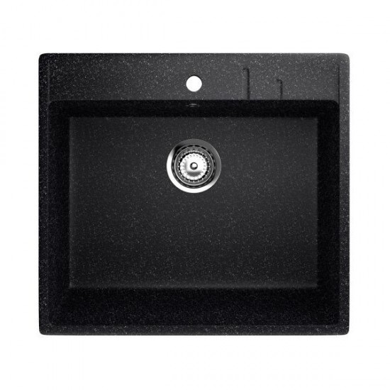 ES-15-308 chiuveta compozit, negru ECOSTONE