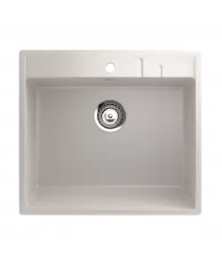 ES-15-331 chiuveta compozit, alb-crem ECOSTONE