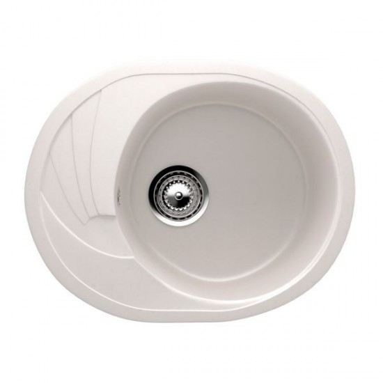 ES-17-331 chiuveta compozit, alb-crem ECOSTONE