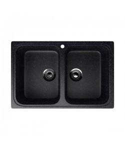 ES-23-308 chiuveta compozit, negru ECOSTONE