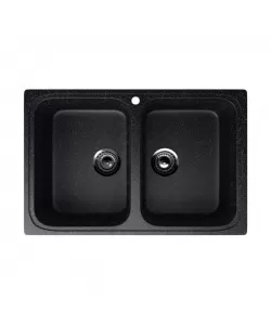 ES-23-308 chiuveta compozit, negru ECOSTONE