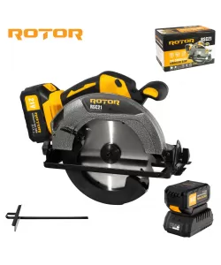 Fierastrau circular pe acumulator ROTOR RSC21, 21V/ 3Ah, 1000 W, 4300 rot/min, Brushless Fierastrau circular pe acumulator ROTOR RSC21, 21V/ 3Ah, 1000 W, 4300 rot/min, Brushless