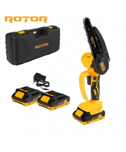 Fierastrau cu lant si acumulator ROTOR RMC21-6, 12m/s, 21V / 2Ah Fierastrau cu lant si acumulator ROTOR RMC21-6, 12m/s, 21V / 2Ah