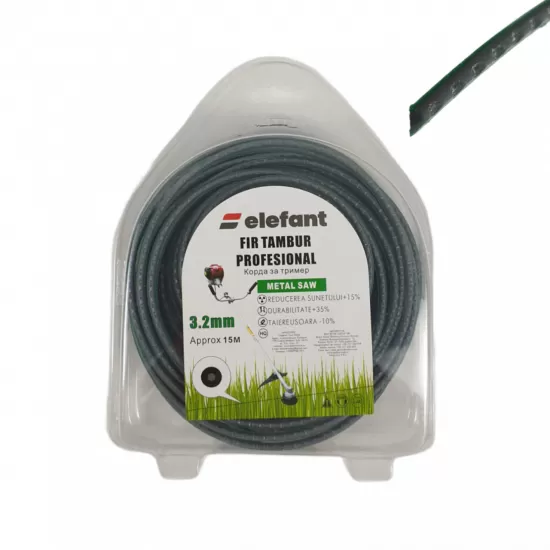 FIR TAMBUR (METAL SAW GREEN) 3.2mm x 15m, Elefant FIR TAMBUR (METAL SAW GREEN) 3.2mm x 15m, Elefant