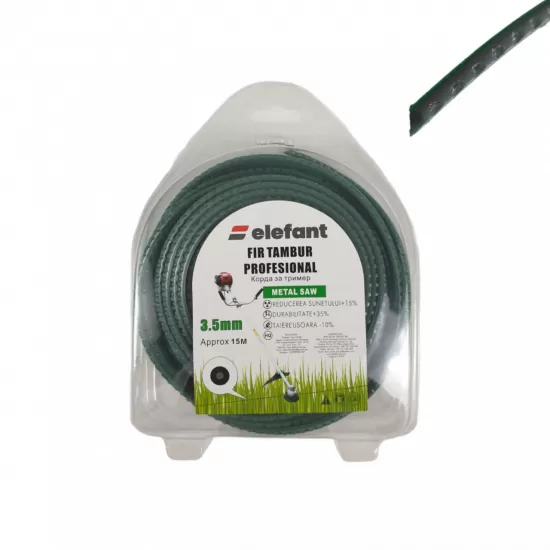 FIR TAMBUR (METAL SAW GREEN) 3.5mm x 15 m FIR TAMBUR (METAL SAW GREEN) 3.5mm x 15 m