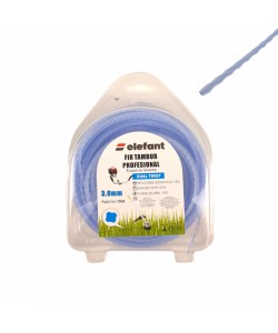 FIR TAMBUR (PATRAT DUAL TWIST BLUEMARINE) 3.0mm x 15m, Elefant