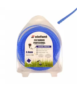 FIR TAMBUR (PATRAT TWISTED BLUE) 3.0mm x 15m, Elefant FIR TAMBUR (PATRAT TWISTED BLUE) 3.0mm x 15m, Elefant