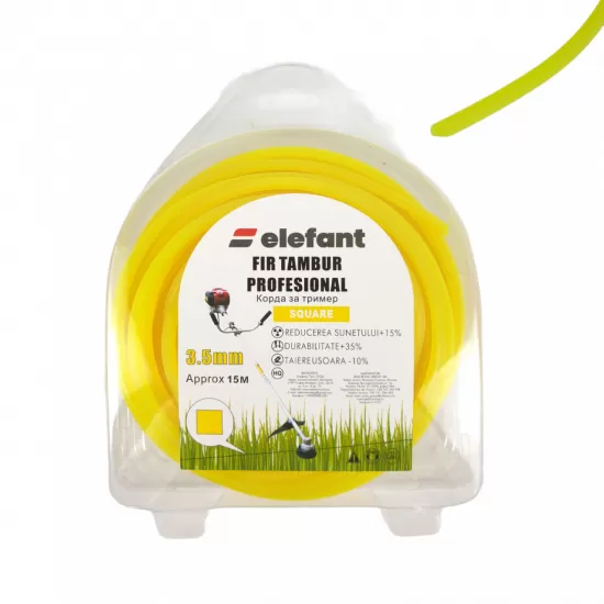 FIR TAMBUR (PATRAT YELLOW) 3.5mm x 15m, Elefant FIR TAMBUR (PATRAT YELLOW) 3.5mm x 15m, Elefant