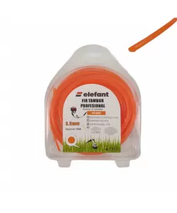 FIR TAMBUR (ROTUND ORANGE) 3.5mm x 15m, Elefant FIR TAMBUR (ROTUND ORANGE) 3.5mm x 15m, Elefant