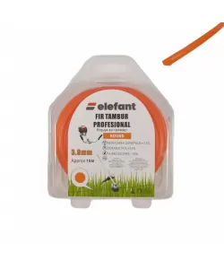 FIR TAMBUR (ROTUND ORANGE) 3mm x 15m FIR TAMBUR (ROTUND ORANGE) 3mm x 15m