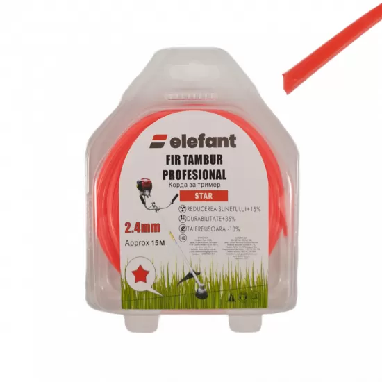 FIR TAMBUR (STEA RED) 2.4 mm x 15m, Elefant FIR TAMBUR (STEA RED) 2.4 mm x 15m, Elefant