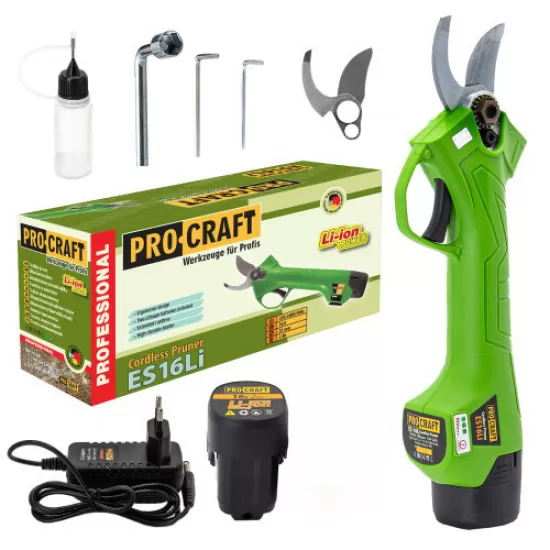 Foarfeca cu acumulator pentru crengi PROCRAFT ES16Li Foarfeca cu acumulator pentru crengi PROCRAFT ES16Li