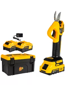 Foarfeca de gradina ROTOR RSB21 , 600 W , 2 acumulatori 21V 3Ah