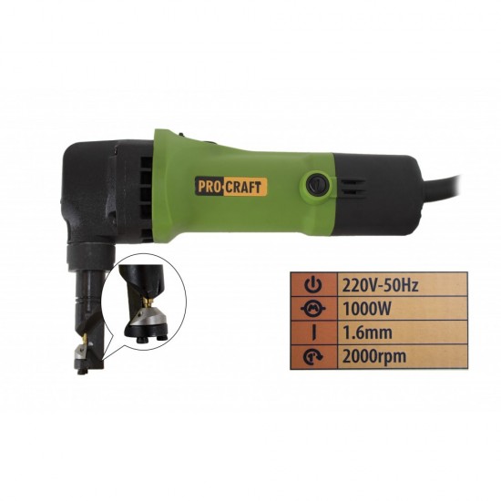 Foarfeca electrica de taiat tabla, PROCRAFT SM1.6-1000